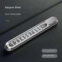 Support de plaque d'immatriculation temporaire magnétique en métal pour voiture, personnalisable avec numéro de téléphone, pour intérieur de voiture - Vente en gros