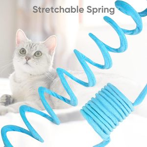 Jouet interactif pour chat avec ressort, peluche, boule de poils et plumes, jouet de sport interactif pour chats - Product Image 6