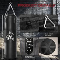 Sac de frappe Wellshow Sport avec support pour adultes, sac de frappe lourd de 4 pieds pour l'entraînement de force à domicile