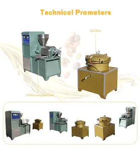 Large peanut oil mill pressing extractor machine to make nut cooking oil for small business