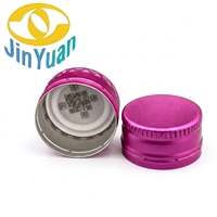 Eco-Friendly Pilfer-Proof Durable QR Code Laser Marked ROPP Aluminum Bottle Caps TPE Liner Tamper-Evident for Wine Juice