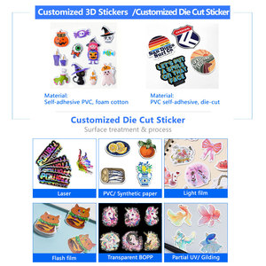 Tự Dính Kawaii Mini Dán Tùy Chỉnh Phim Hoạt Hình Chết Cắt Sticker Gói Vinyl Không Thấm Nước Nụ Hôn Cắt Sticker Cho Tạp Chí Kế Hoạch - Product Image 6