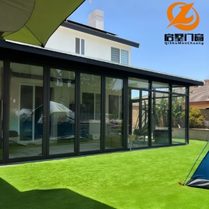 Maison <span class=keywords><strong>en</strong></span> verre à cadre étroit moderne <span class=keywords><strong>en</strong></span> aluminium avec verre feuilleté trempé et toit à faible émissivité pour une vie extérieure éco-responsable - Product Image 2