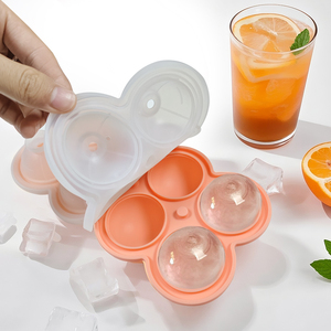 ถา<span class=keywords><strong>ด</strong></span>น้ำแข็งซิลิโคนทรงกลม 8 ลูก พร้อมฝาปิด ซ้อนกันไ<span class=keywords><strong>ด</strong></span>้ ง่ายต่อการปล่อยน้ำแข็ง สำหรับวิสกี้ ค็อกเทล ปลอดสาร BPA - Product Image 1