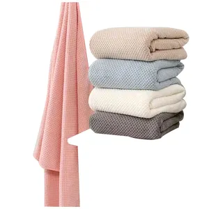 Non Irritating Suitable For Al Skin Types Towel Plain Colour Microfiber Cotton Water Absorption Cleaning Cloth For Facial