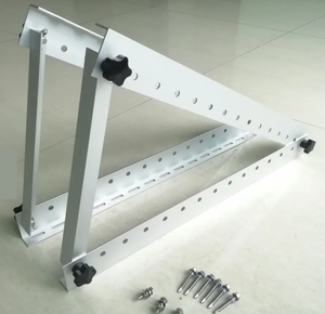 Soportes triangulares de aluminio ajustables para techo, sistema de montaje de panel solar con trípode para instalación en techo - Product Image 1