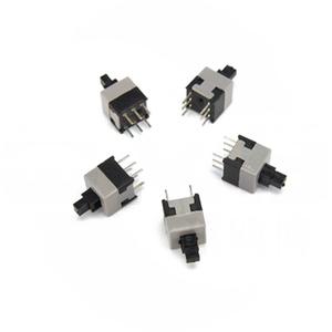 Interrupteur à bouton-poussoir verrouillable 5,8x5,8 mm, 6 broches (2x3), tête plate SMD, interrupteur tactile ON-OFF pour appareils électroniques - Product Image 4