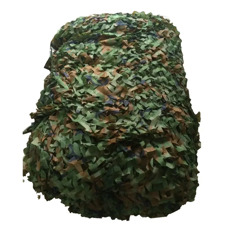 Aangepaste Kleurmaat Zonnescherm Camo Net 210d Polyester Outdoor Tactisch Camouflagenet