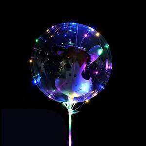 Großhandel Leuchtender LED Luminous Bobo Ballon DIY Transparent Ballon für Kinder Cartoon Geburtstag Neujahrsparty - Product Image 2