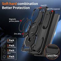 Armure antichoc sans fil anneau de charge support couverture pour Samsung pour Galaxy S25 S24 Ultra FE S23 S22 S21 Plus étui pour téléphones mobiles