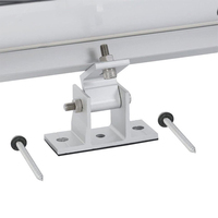 Support de montage solaire en aluminium à angle réglable, base de support inclinable argentée pour système de montage photovoltaïque sur toiture SECARE-B51