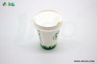Couvercle en papier empilable écologique couvercle de tasse à café chaude couvercle maison compostable biodégradable jetable 4.0