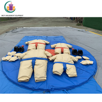 Jeux de lutte de sumo amusants, costume de lutteur avec tapis de lutte de sumo, ensembles de sumo pour adultes et enfants