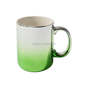 <span class=keywords><strong>Tazas</strong></span> de Café de Cerámica de 11 oz con Recubrimiento Dorado y Esmalte Metálico, Sublimación Personalizada al por Mayor - Product Image 2