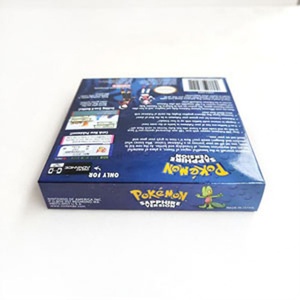 กล่องเกมแบบกำหนดเอง รุ่นแซฟไฟร์  ตกแต่งด้วยฟอยล์เมทัลลิกโฮโลแกรม สำหรับเกม GBA Gameboy - Product Image 6