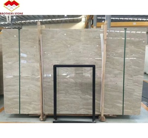 Прямая Продажа с фабрики, мраморная плита с кремом и мафилом, мраморная плитка, каменная плитка для декора стен гостиной - Product Image 1