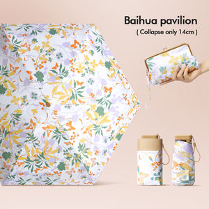 ร่มพกพาขนาดเล็ก 6K UV Shield 5 ตอน: น้ำหนักเบา ขนาดกะทัดรัด สำหรับผู้หญิง พร้อมบริการสกรีนโลโก้ - Product Image 1