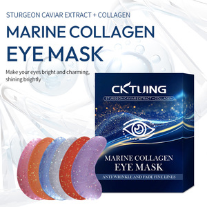 Masque pour les yeux au collagène marin Cktuing, 12 pièces, anti-rides, atténue les ridules - Product Image 3