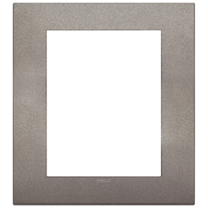 Vimar Classic 8M Matt Titanium Plate 18.5x18.5mm Wall <b>Switch</b> Cover - Product Image 1