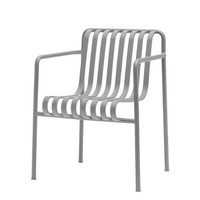 Chaises d'extérieur décontractées de style nordique, idéales pour les cours, les salons de thé, les cafés, les jardins – Chaises en fer gris à pieds droits