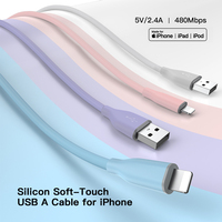 UNIEAN Usine Vente en gros Charge rapide 2M 3M 2.0 USB a L Type C Câble de données en silicone pour IPhone Android pour Imprimantes Appareils IOS