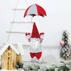 Noël Parachute Homme Ornement Parachutiste Père Noël Fenêtre Décoration Suspendue pour Arbre De Noël Décor - Product Image 2