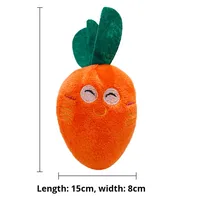 Dubbele Bot Kippenpoot Fruit Wortel Groente Hond Superzacht Pluche 11CM-30CM Geluidsgemaakmakend Bijtbestendig Speelgoed Benodigdheden