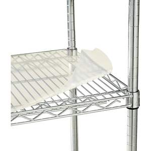 Alera ALESW59SL4824 Doublures transparentes en plastique pour étagères 48 po. X 24 pouces Lot de 4 pour étagères métalliques - Product Image 3