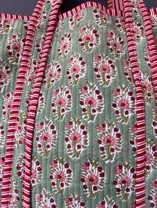 Bolso Tote Acolchado de Algodón, Diseño Artesanal, Estampados Étnicos Atemporales, Acolchado Suave, Amplio, para Viajes, Compras, Bolso de Hombro - Product Image 4