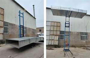 Pengangkat perancah saluran portabel Manual, pengangkat aluminium elektrik Manual kualitas tinggi - Product Image 4