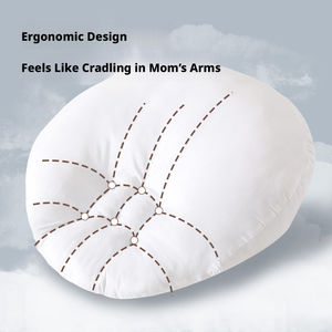 Almohada de lactancia para bebé al por mayor, diseño inclinado, previene el reflujo, con diseño de animales, antibacteriana, de algodón perlado, tejida, para alimentación. - Product Image 4