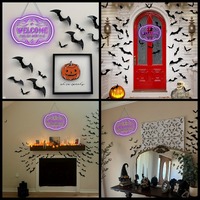 Enseigne néon « Bienvenue, mortels fainéants », lumière murale LED USB pour Halloween, fête, bar à domicile, décoration commerciale