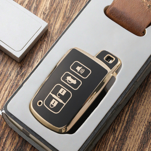 Thời trang Toyota RAV 4 thông minh 4-nút TPU từ xa chìa khóa xe Fob Bìa Keyless Phụ kiện vỏ bảo vệ 2015 2016 mô hình Hy - Product Image 3