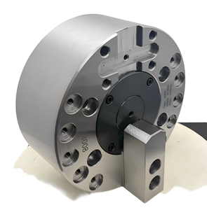 Autochuck 1L Single Jaw Extra Long Stroke Steel Hydraulic Chuck 6" with Lathe Chuck Adapter Plate for <b>Machining</b> - Product Image 1