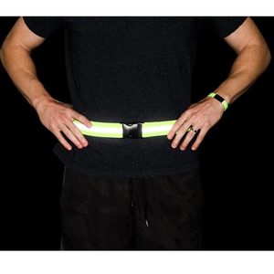 Riflettente Elastico fascia Della Vita Della Cinghia Della Banda Ad Alta Visibilità di Notte Da Corsa Ciclismo Jogging Arrampicata di Sicurezza di Sicurezza - Product Image 6