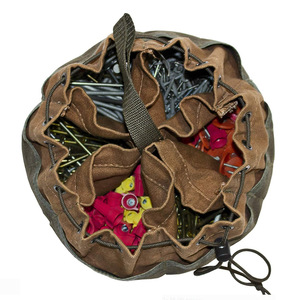Canvas <b>tool</b> <b>bag</b>, compartmentalized hardware <b>tool</b> <b>bag</b>, portable drawstring construction and electrical <b>bag</b>, screw and parts <b>bag</b> - Product Image 3