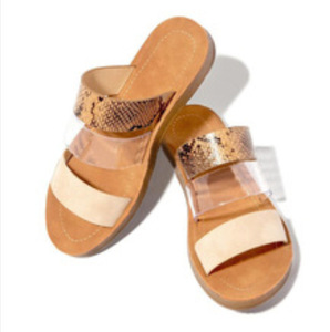Nouvelles sandales d'été pour adultes, grandes tailles, style mode décontracté, motif serpent, sandales décontractées, pantoufles tendance pour femmes, sandales d'extérieur antidérapantes - Product Image 1