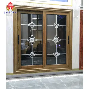 new design aluminum double glass sliding windows