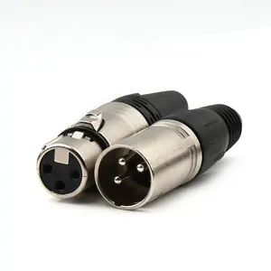 Audio Video 3 Pins Xlr Kabel Connector 3 Pin Vrouwelijke Mannelijke Nc3fxx Xlr Connector