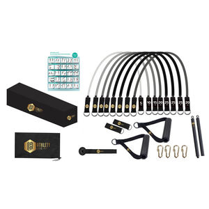 Ensemble d'équipement d'exercice de forme physique <span class=keywords><strong>bandes</strong></span> de résistance au Latex barre d'entraînement écologique <span class=keywords><strong>Kit</strong></span> de Pilates ancre de porte élastique corps entier - Product Image 1