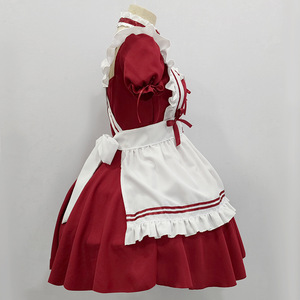 Costume de cosplay Sweet Maid, robe rouge Lolita, ensemble de tenue de jeu de rôle anime pour femmes, printemps 2025 - Product Image 3