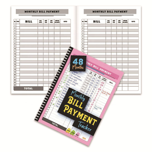 Carnet de suivi budgétaire mensuel personnalisé avec impression sur mesure, liste de contrôle des factures mensuelles pour les dépenses personnelles et les factures domestiques – Fournisseur direct usine - Product Image 4