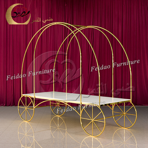 Gold Stainless Steel Modern Home Bar & Kitchen Dessert Candy Bar Cart <b>Party</b> Decoration - Product Image 6