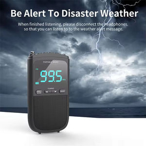 Mini Pocket AM/FM Portable Radio, 5000mAh Rechargeable Digital Radio with Built-in Speaker for Outdoor & Home - Product Image 2