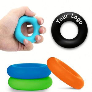 Fortalecedor de Agarre con Forma de Donut y Logotipo Personalizado para Ejercicios de Dedos y Muñeca, Alivio del Túnel Carpiano, Regalos Promocionales - Product Image 1