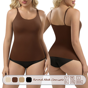 1341 Cami modellante senza cuciture per le donne gilet lungo per il controllo della pancia scolpire personalizzato Shapewear canotta modellante per il corpo dimagrante OEM - Product Image 1