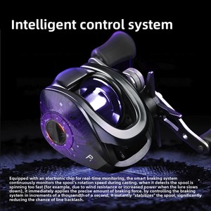 Carrete de Pesca <span class=keywords><strong>Takuma</strong></span>/<span class=keywords><strong>Takuma</strong></span> P1DC para Principiantes, Universal, de Largo Alcance, con Freno Electrónico Inteligente, Relación de Engranajes 7.3:1, 7 Ejes - Product Image 2