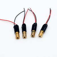 Módulo Láser de Punto Rojo de Alta Precisión de 650nm y 5mW con Cabezal Resistente