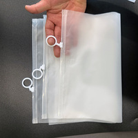 Sac de rangement à fermeture éclair pour vêtements, bijoux et sous-vêtements, givré, étanche, avec anneau de traction, pour classification et conservation