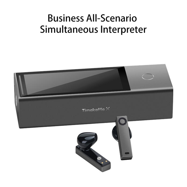 Wireless Translation Earphones Host Kit Real-Time Multi-Language Two Way Simultaneous Translator Earbuds Translator Device